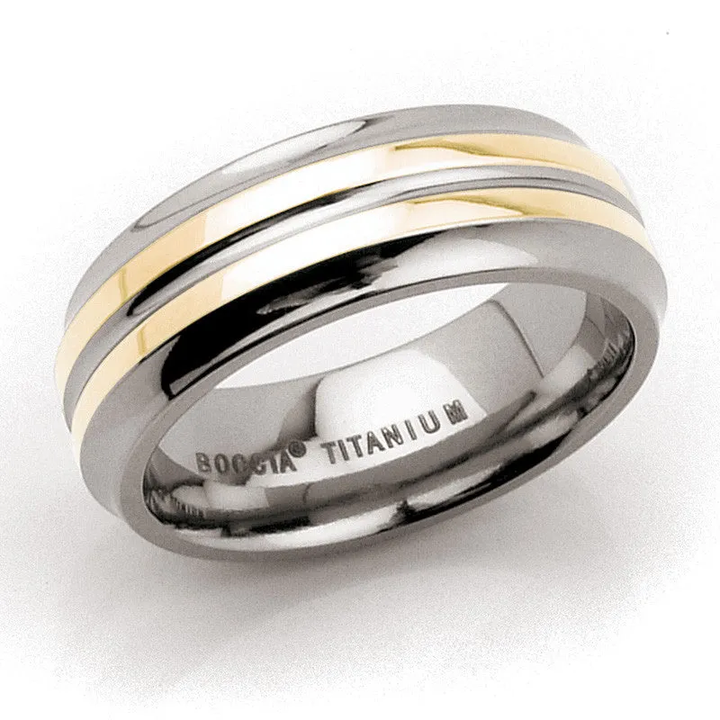0113-01 Boccia Titanium Ring