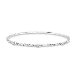 0.74ctw Diamond Bangle Bracelet