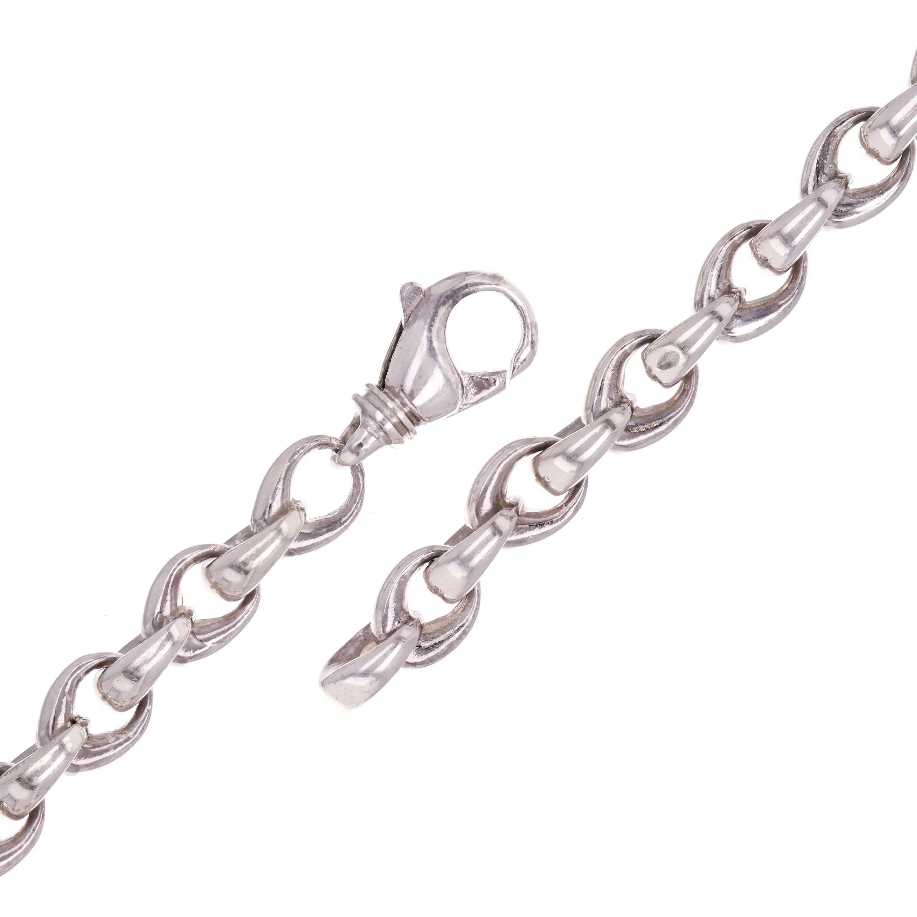 10k Yellow White or Rose Gold Handmade Fashion Link Bracelet 7" - 9" 8.4mm