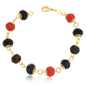 14k Gold Filled Women Bracelet Solid Crystal Beads Women Fashion Jewelry trends