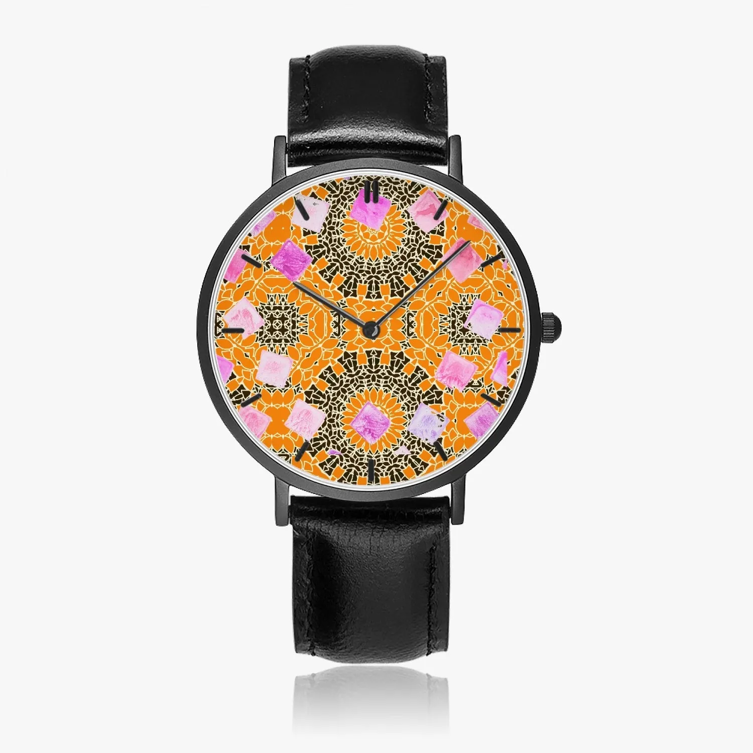 163. BACKGROUND SAMPLE Squares on Graphic (Black With Indicators)