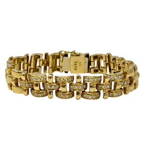 18K Gold Bracelet with Diamonds