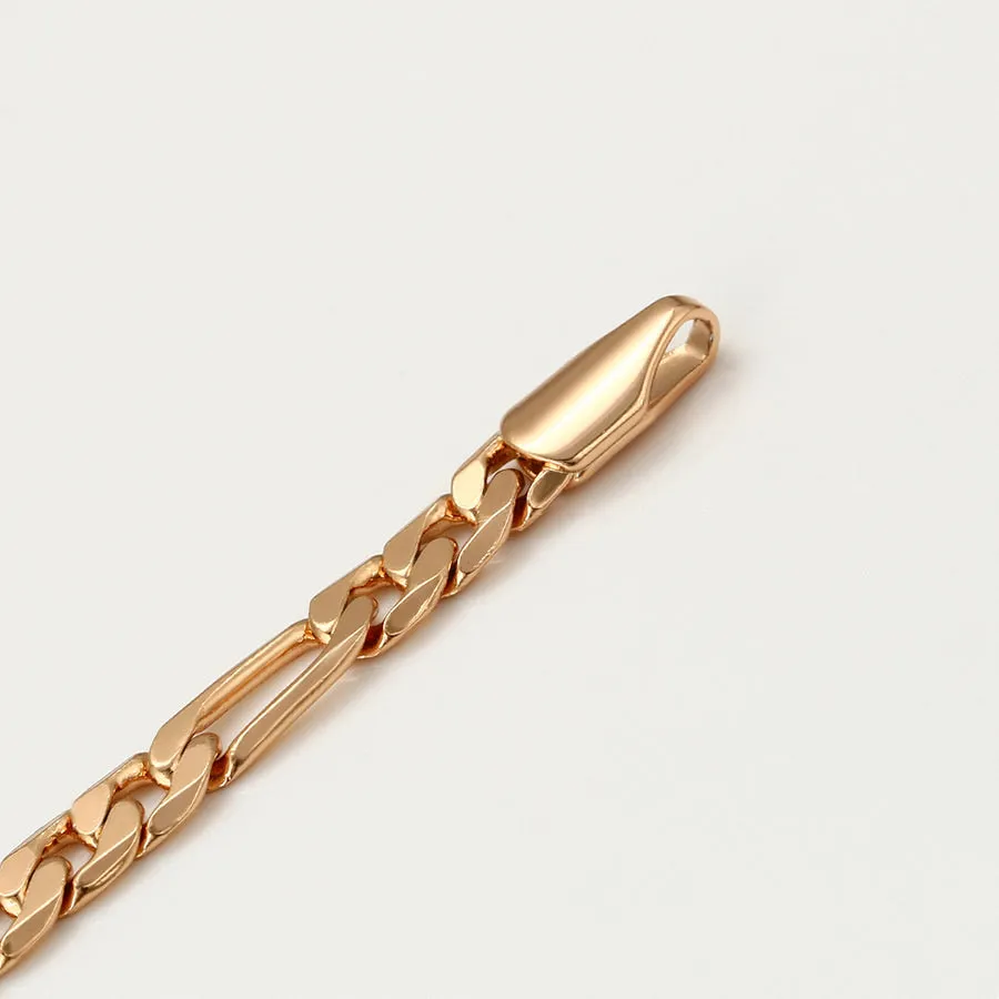 18K Gold Plated Figaro Chain Bracelet