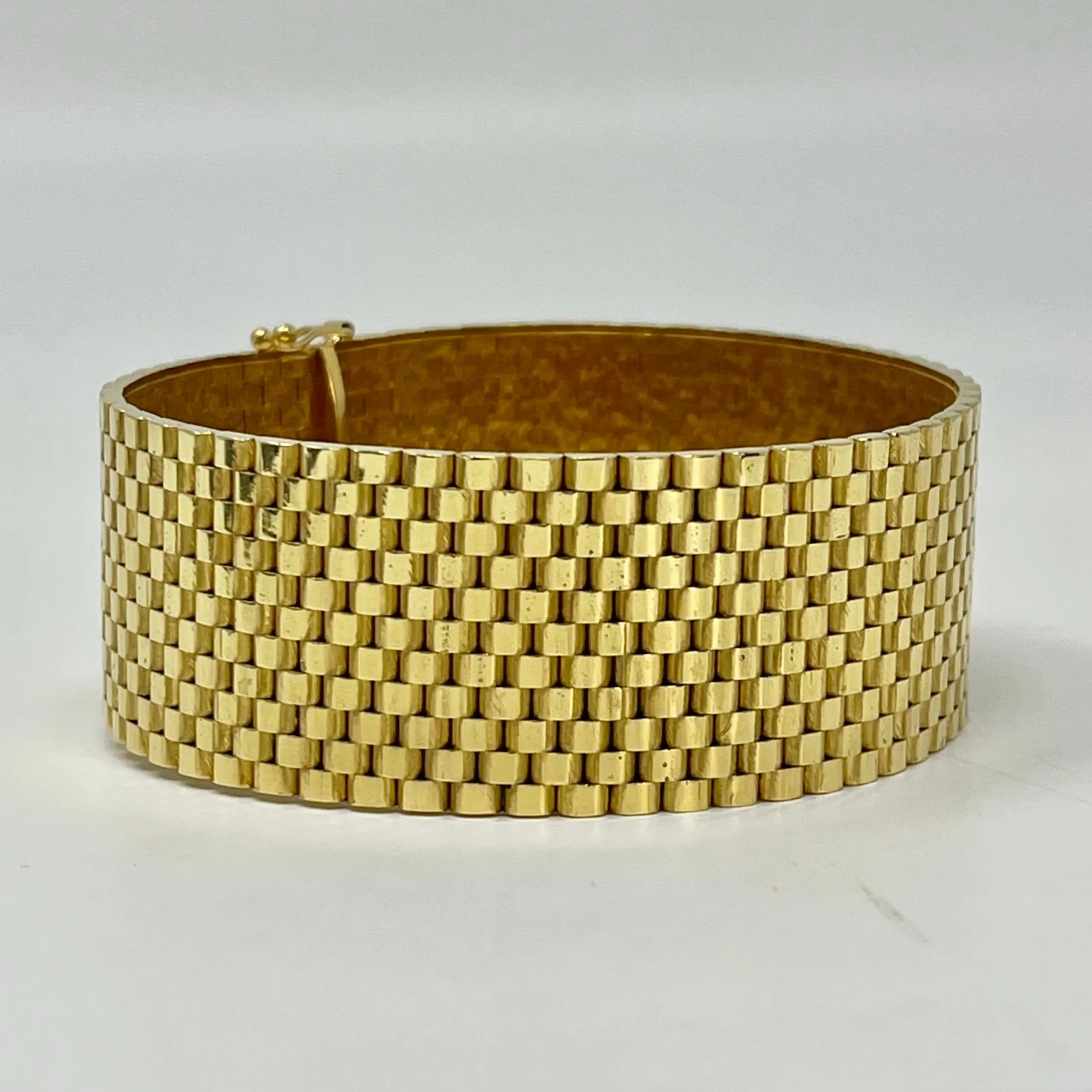 18K Gold Wide Bracelet