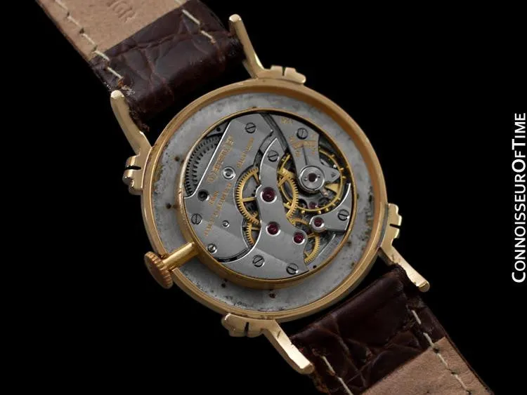 1944 Jaeger-LeCoultre Vintage Mens Midsize Watch, Beautiful Case - 14K Gold