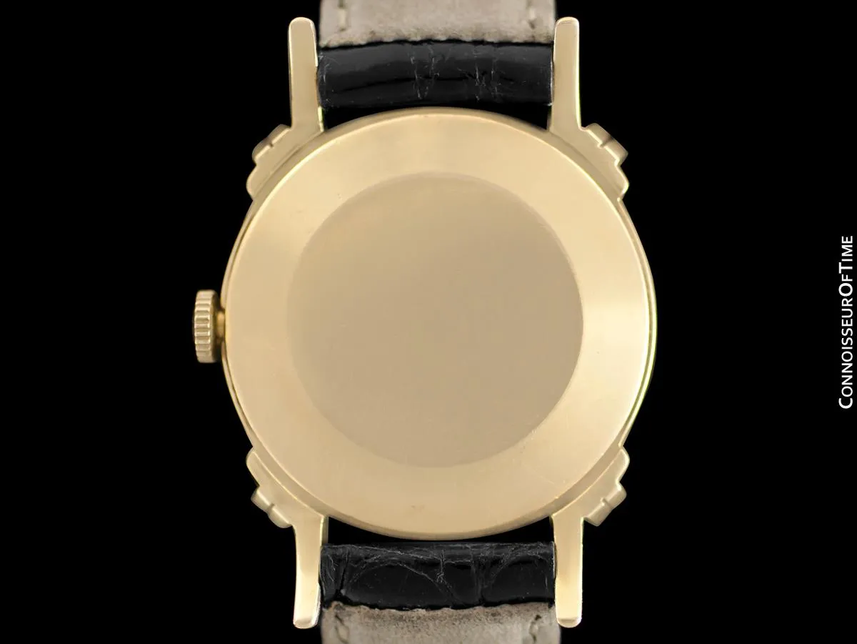 1947 Jaeger-LeCoultre Vintage Mens Midsize Watch, Beautiful Case - 14K Gold