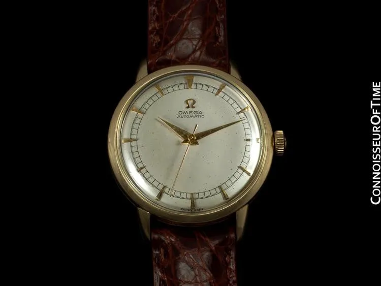 1950 Omega Vintage Mens Watch, Automatic, Waterproof - 14K Gold Filled