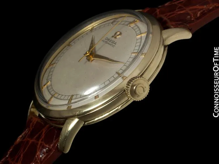 1950 Omega Vintage Mens Watch, Automatic, Waterproof - 14K Gold Filled