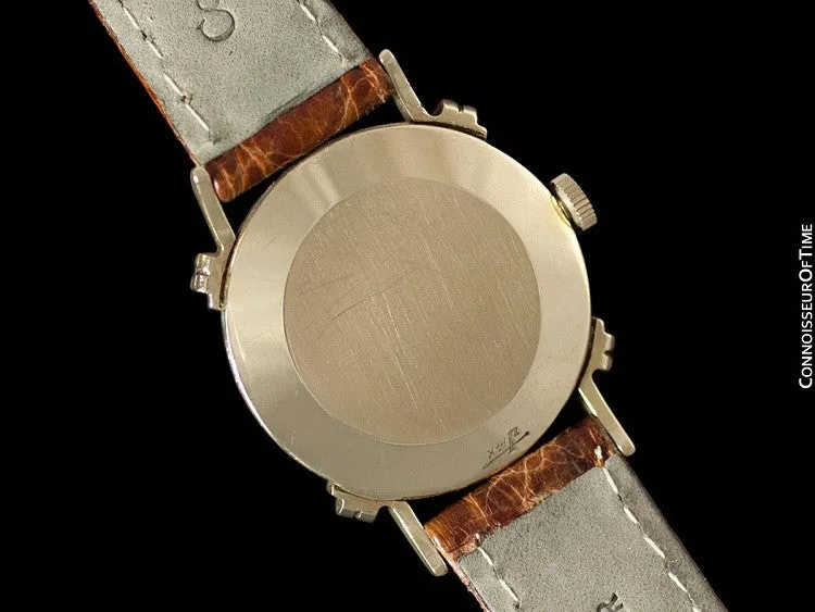 1950's Ulysse Nardin Vintage Chronometer Mens Midsize Dress Watch, Beautiful Case - 14K Gold