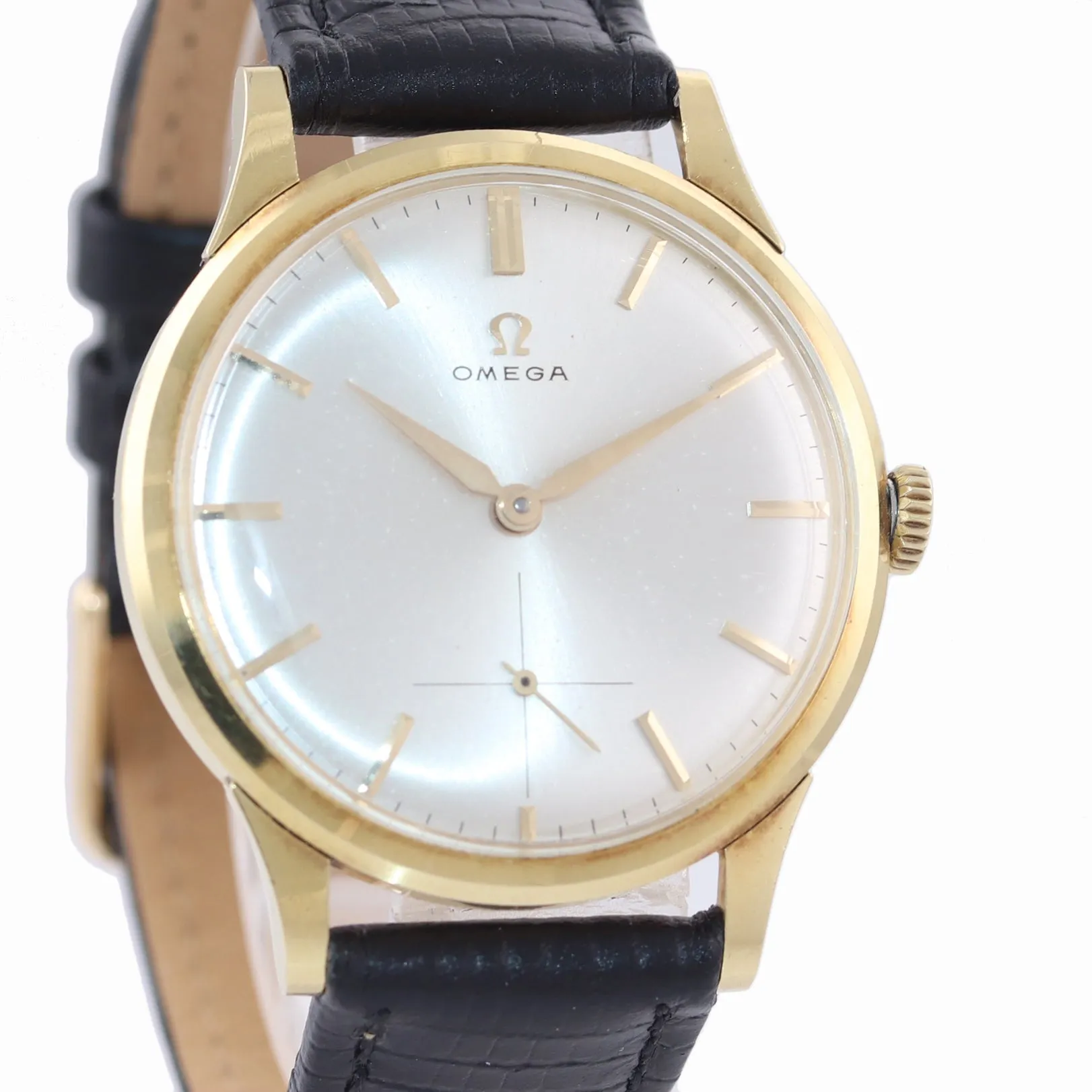 1950's Vintage Omega Solid 18k Yellow Gold Manual Wind Cal. 268 35mm Watch