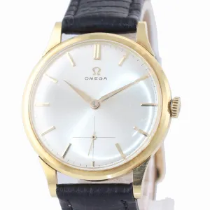 1950's Vintage Omega Solid 18k Yellow Gold Manual Wind Cal. 268 35mm Watch