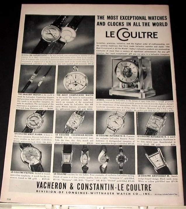 1951 LeCoultre Vintage Mens Watch, Rare Case, 10K Gold Filled, Grasshopper - The Aristocrat