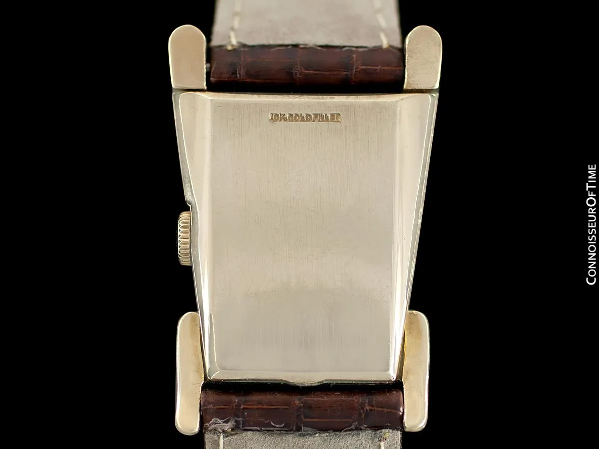 1951 LeCoultre Vintage Mens Watch, Rare Case, 10K Gold Filled, Grasshopper - The Aristocrat