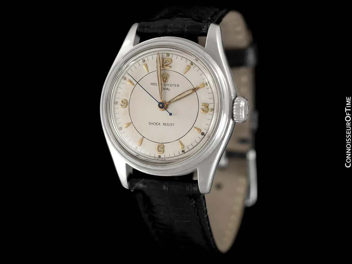 1952 Rolex Oyster Royal Mens Vintage "Shock Resisting" Watch, Stainless Steel