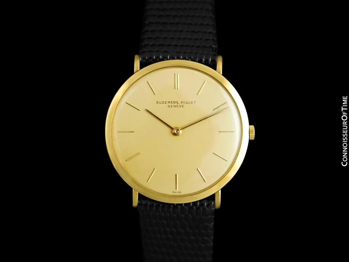 1953 Audemars Piguet Vintage Mens Thin Dress Watch - 18K Gold