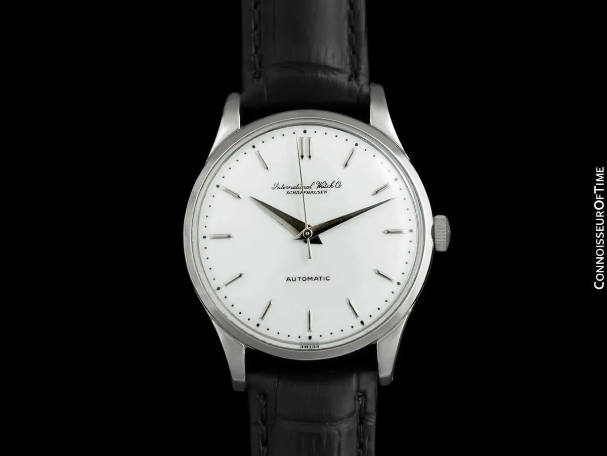 1955 IWC Vintage Mens Full Size Cal. 852 Pellaton Automatic Watch - Stainless Steel