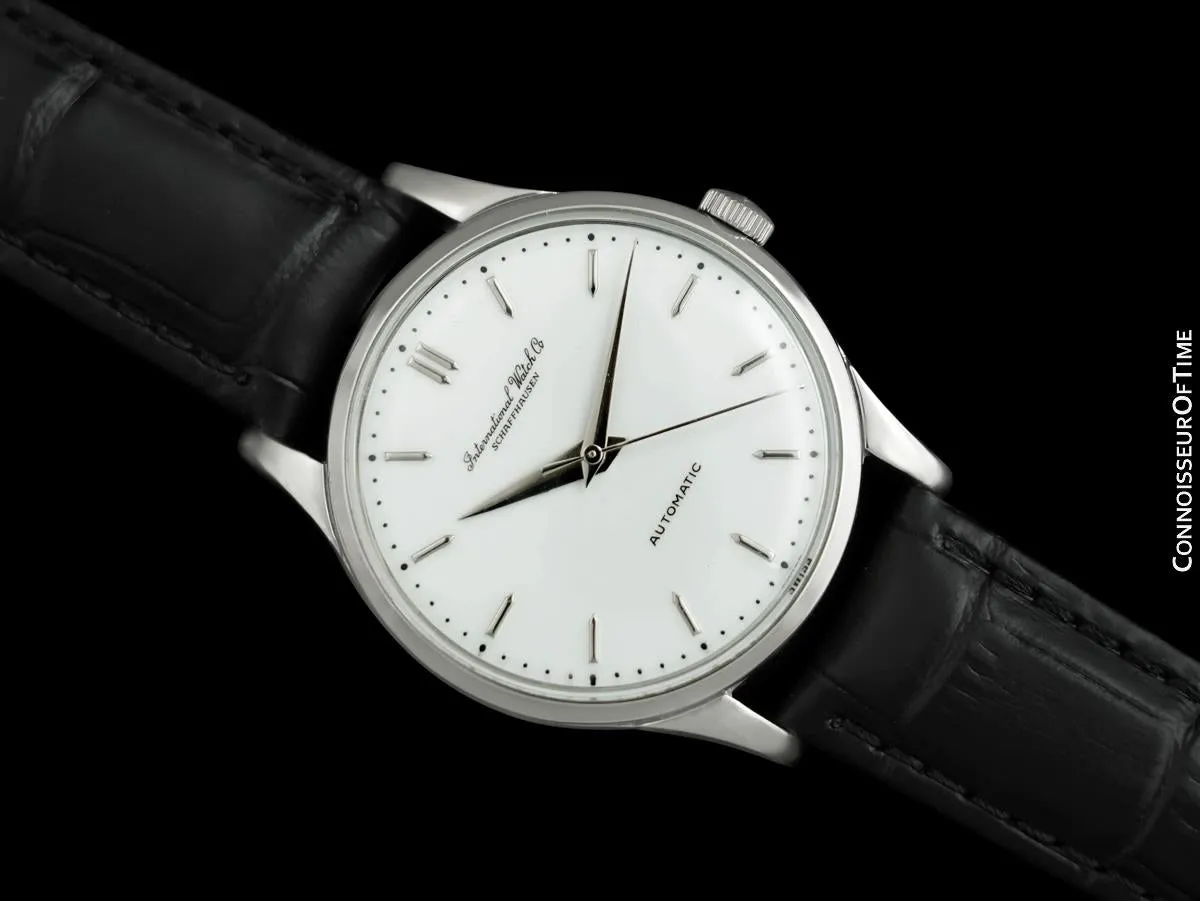 1955 IWC Vintage Mens Full Size Cal. 852 Pellaton Automatic Watch - Stainless Steel