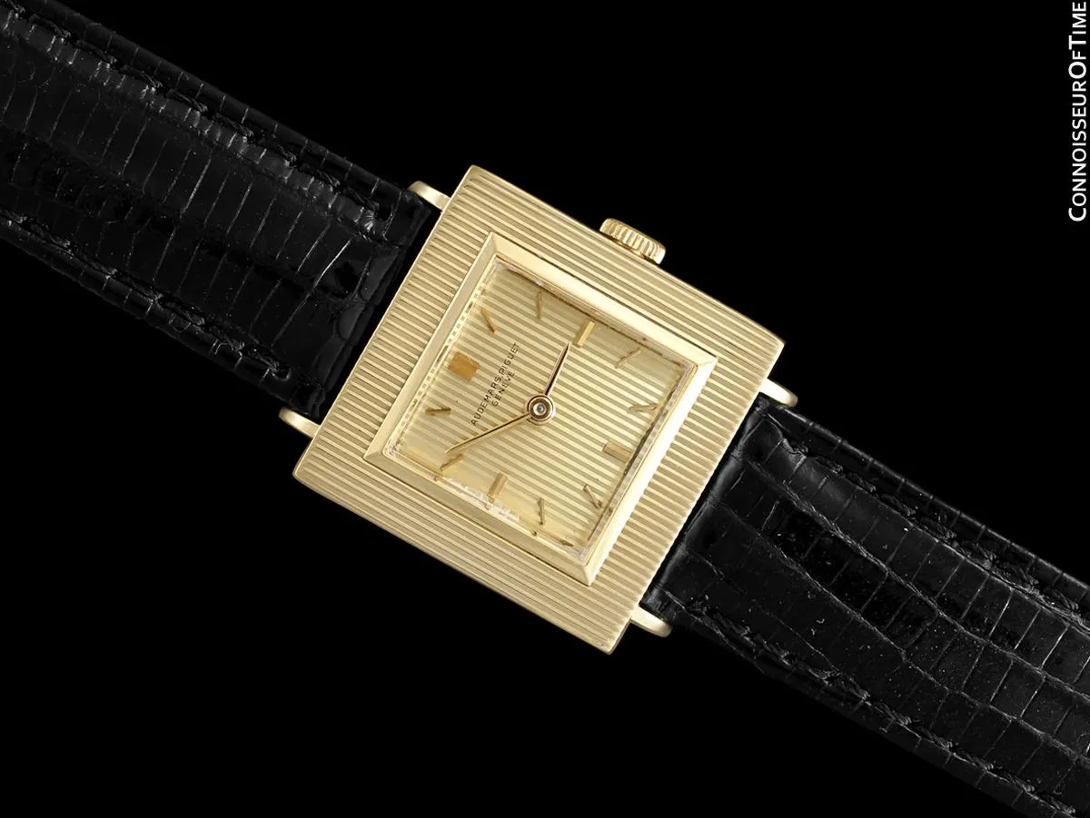 1960 Audemars Piguet Vintage Mens Unisex Modernist Cal. 2001 Dress Watch - 18K Gold