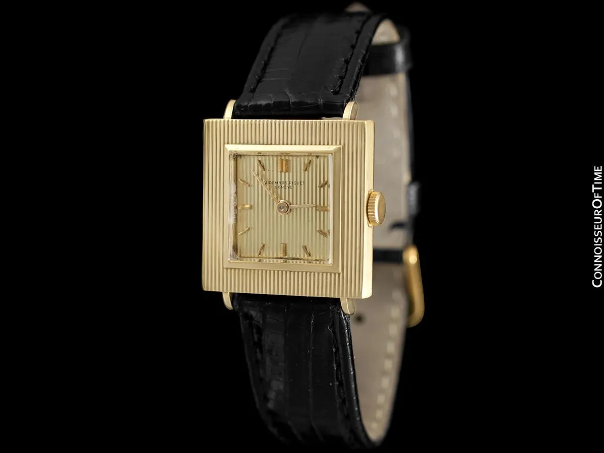 1960 Audemars Piguet Vintage Mens Unisex Modernist Cal. 2001 Dress Watch - 18K Gold