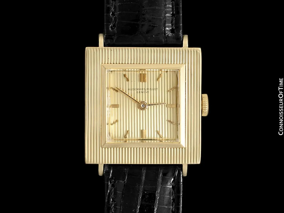 1960 Audemars Piguet Vintage Mens Unisex Modernist Cal. 2001 Dress Watch - 18K Gold