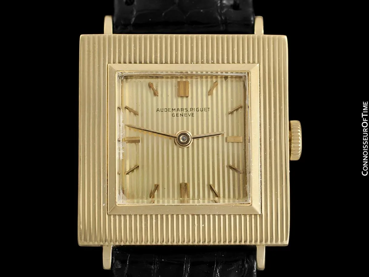 1960 Audemars Piguet Vintage Mens Unisex Modernist Cal. 2001 Dress Watch - 18K Gold