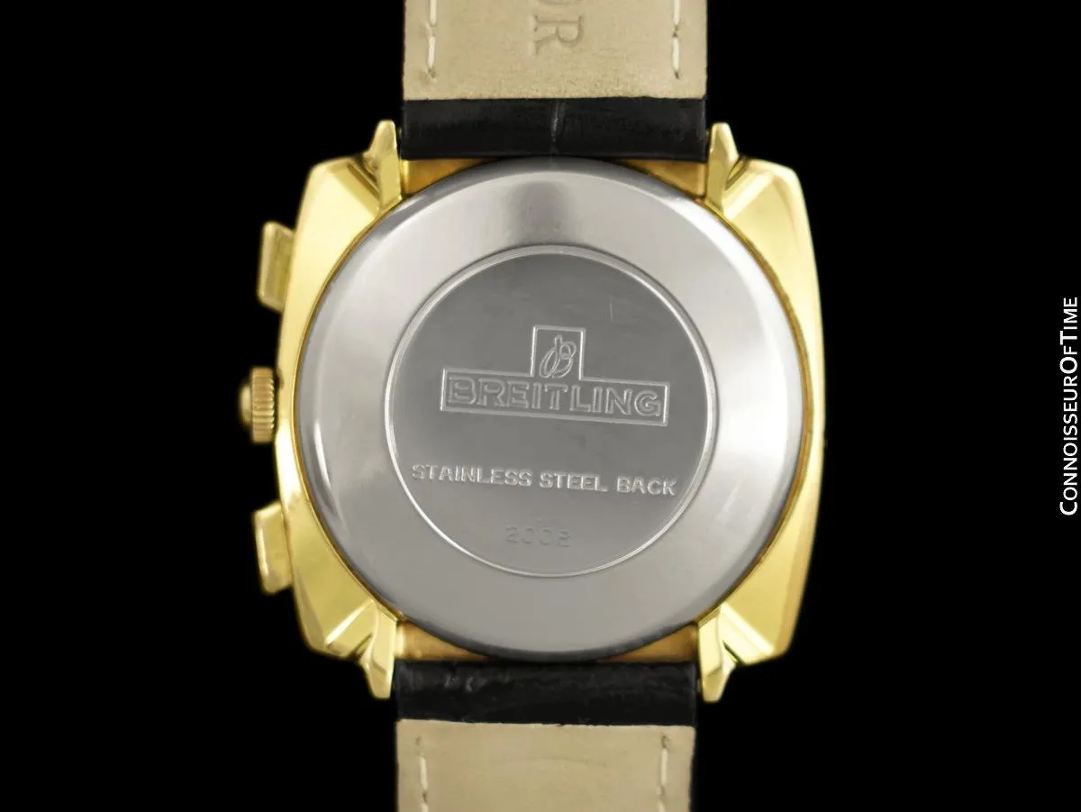 1967 Breitling Top Time Vintage Large Pilots "Reverse Panda Dial" Chronograph - 14K Gold Filled & Stainless Steel