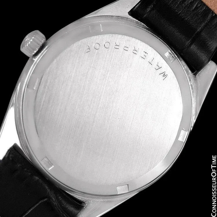 1970 Omega Geneve Vintage Mens Watch, Quick-Setting Date - Stainless Steel