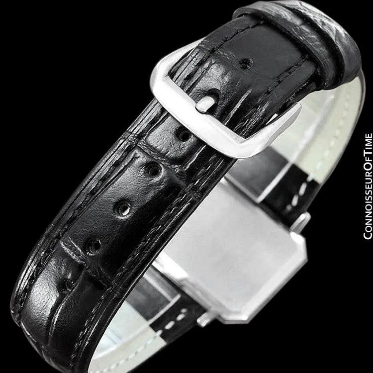 1971 Omega De Ville Mens Midsize "Emerald" Modern Watch By Andrew Grima - Stainless Steel