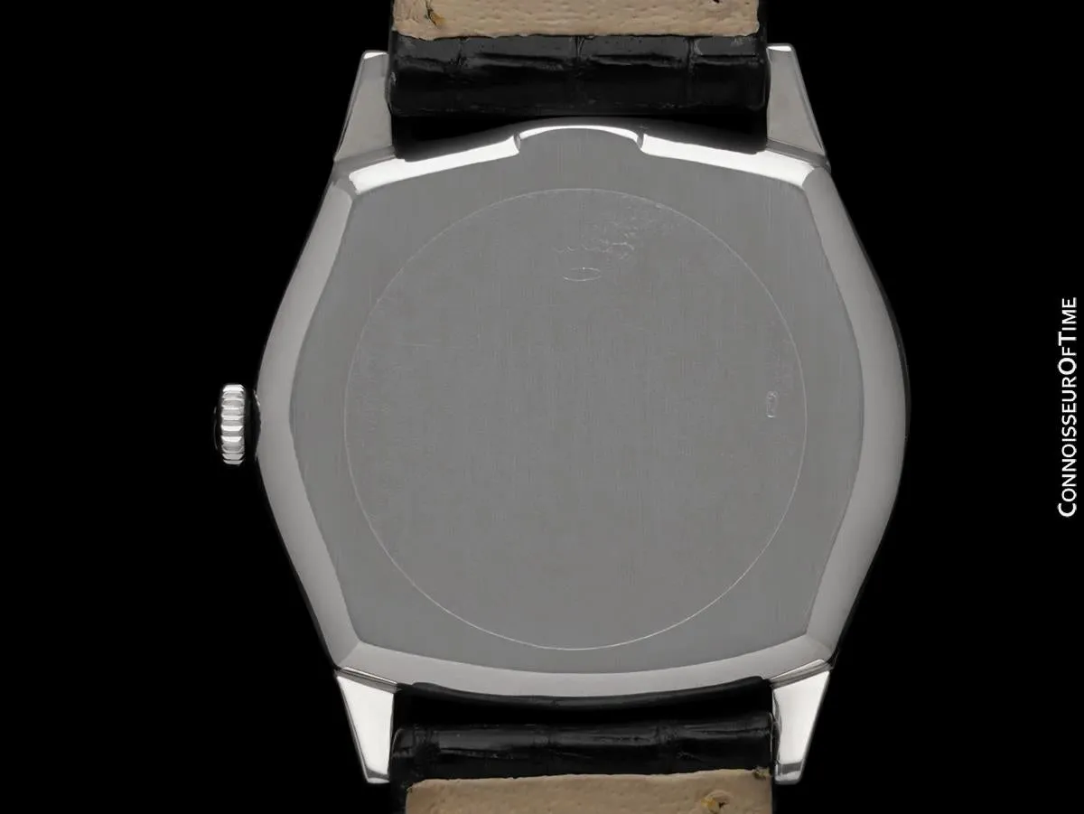 1972 Rolex Cellini Vintage Mens Handwound Ref. 3806 TV Watch - 18K White Gold & Diamonds