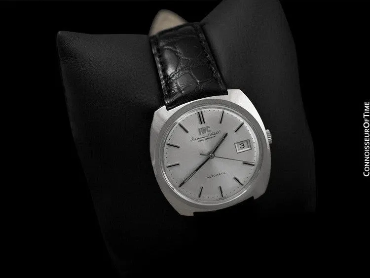1974 IWC Vintage Full Size Mens Watch, Cal. 8541 Automatic with Date, Stainless Steel