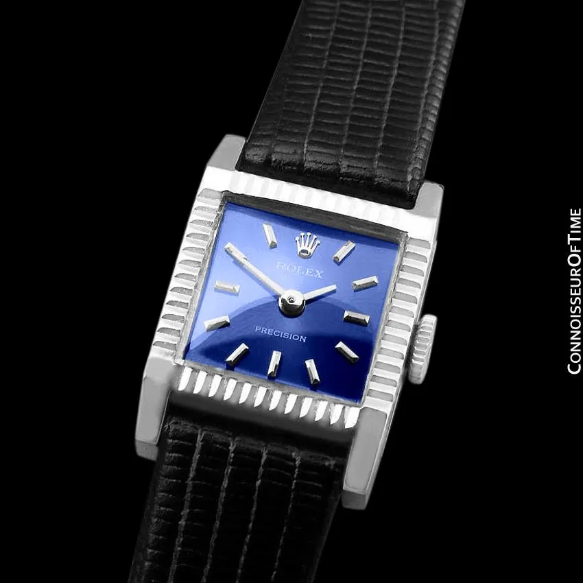 1974 Rolex Precision Pre-Cellini Vintage Ladies Watch, Ref. 9356 - 18K White Gold