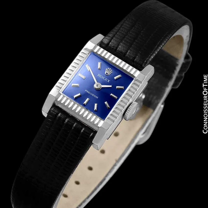 1974 Rolex Precision Pre-Cellini Vintage Ladies Watch, Ref. 9356 - 18K White Gold