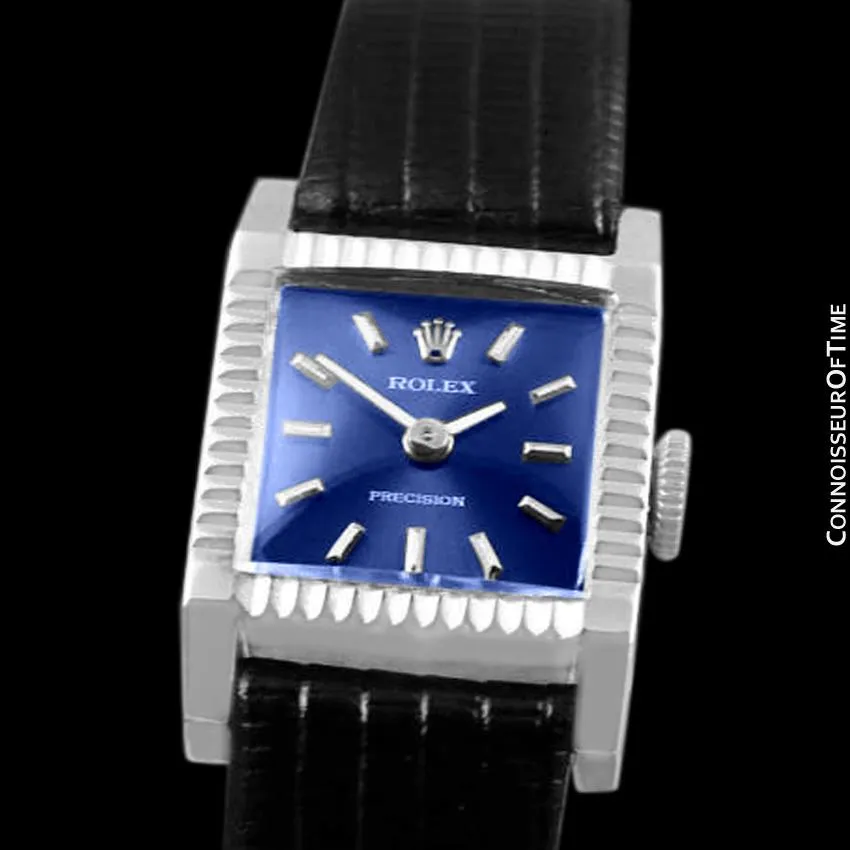 1974 Rolex Precision Pre-Cellini Vintage Ladies Watch, Ref. 9356 - 18K White Gold