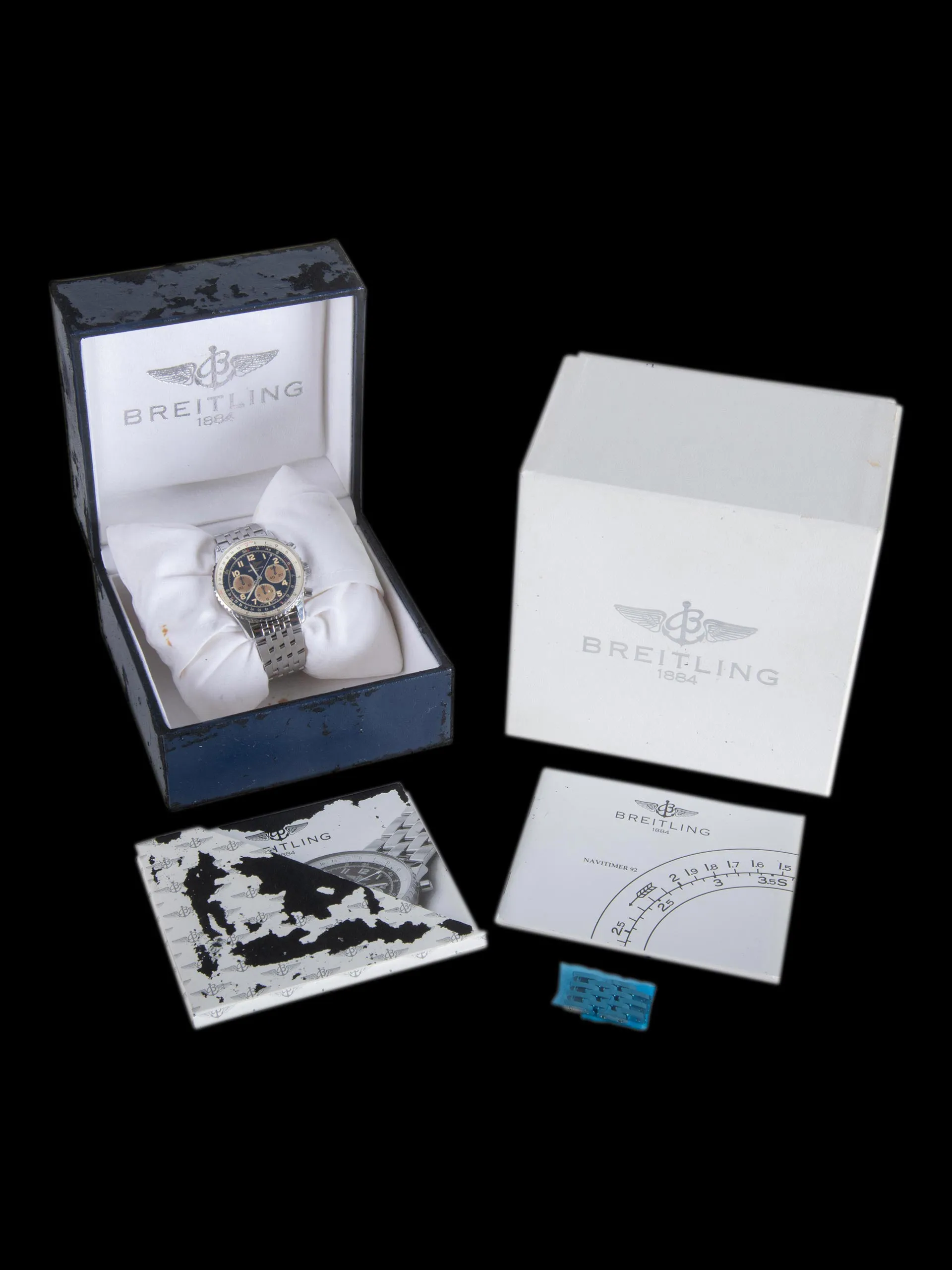 1990s Breitling Navitimer 92 (Ref. A30021) Blue Dial W/ Box & Booklets