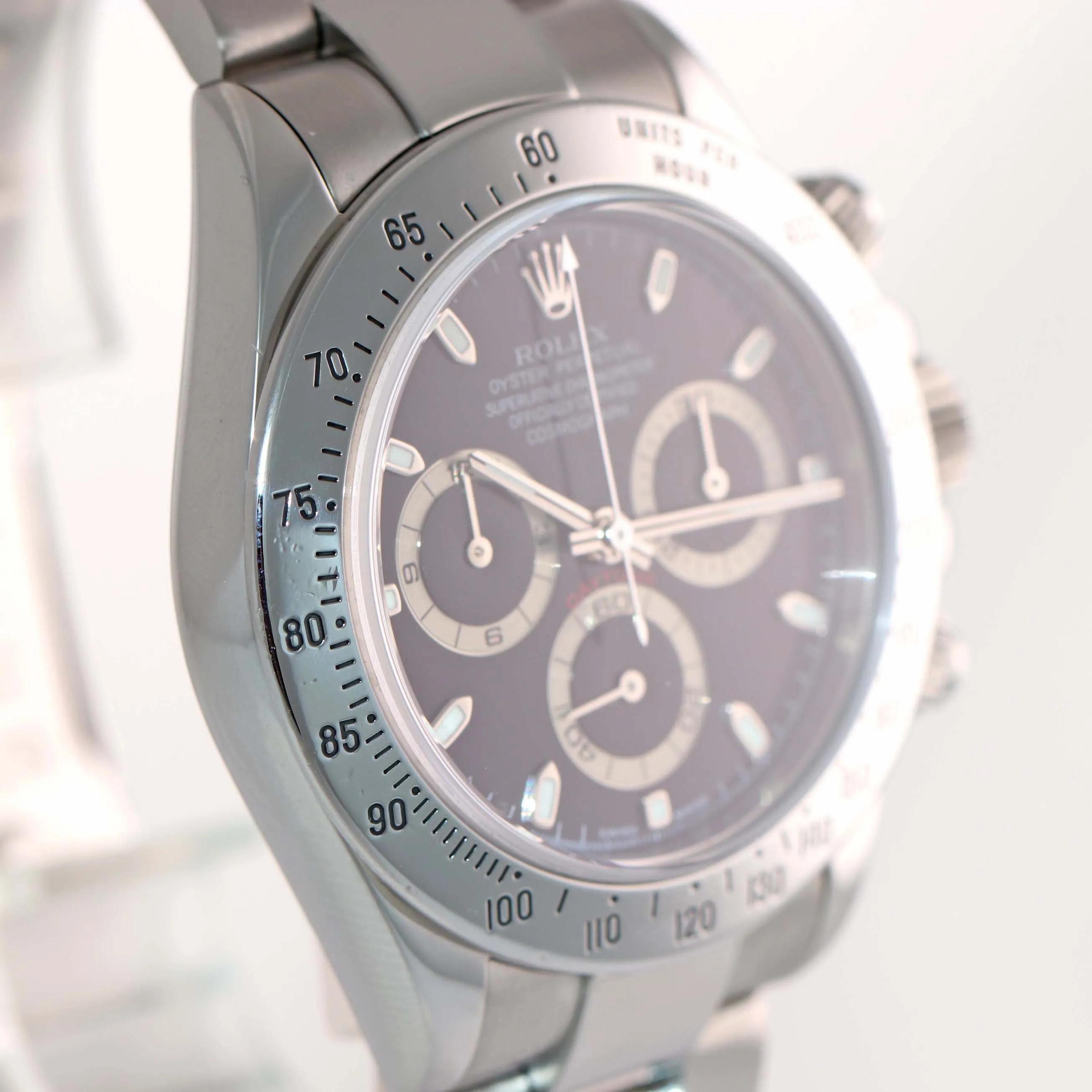 2005 MINT Rolex Daytona 116520 Black Dial Steel Chronograph 40mm Watch Box