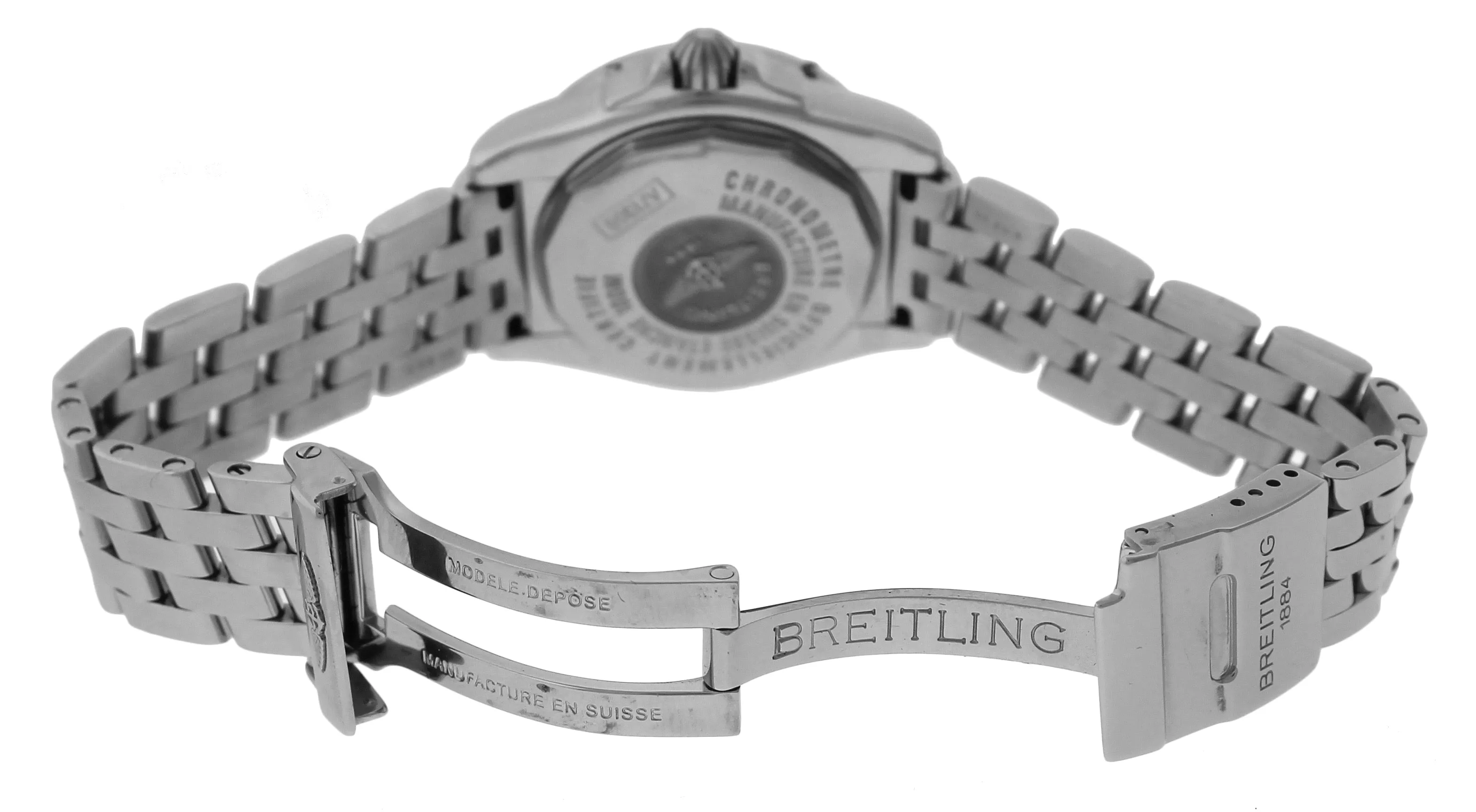 2013 Ladies Breitling Windrider Cockpit A71356 Black 32mm Stainless Quartz Watch