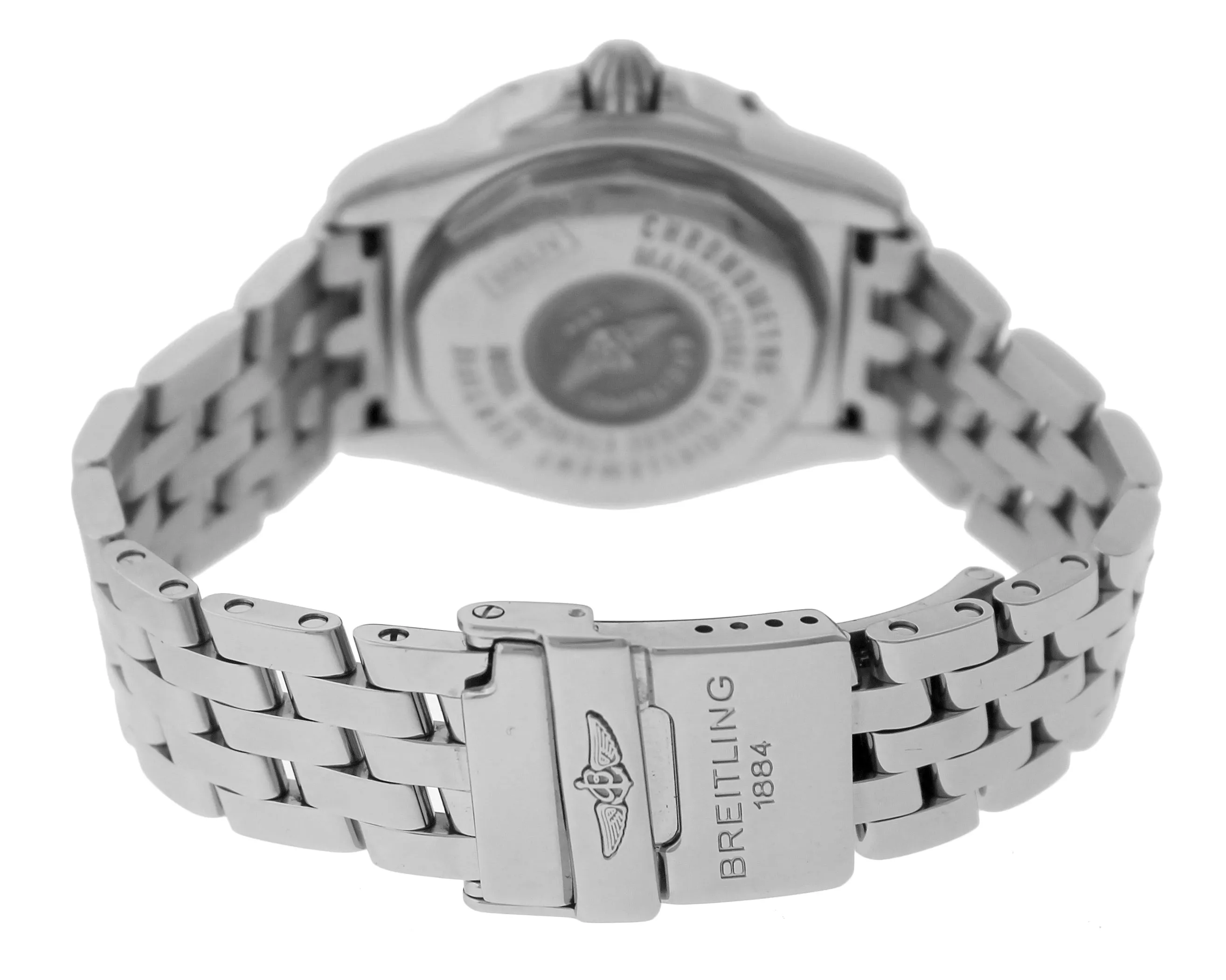 2013 Ladies Breitling Windrider Cockpit A71356 Black 32mm Stainless Quartz Watch