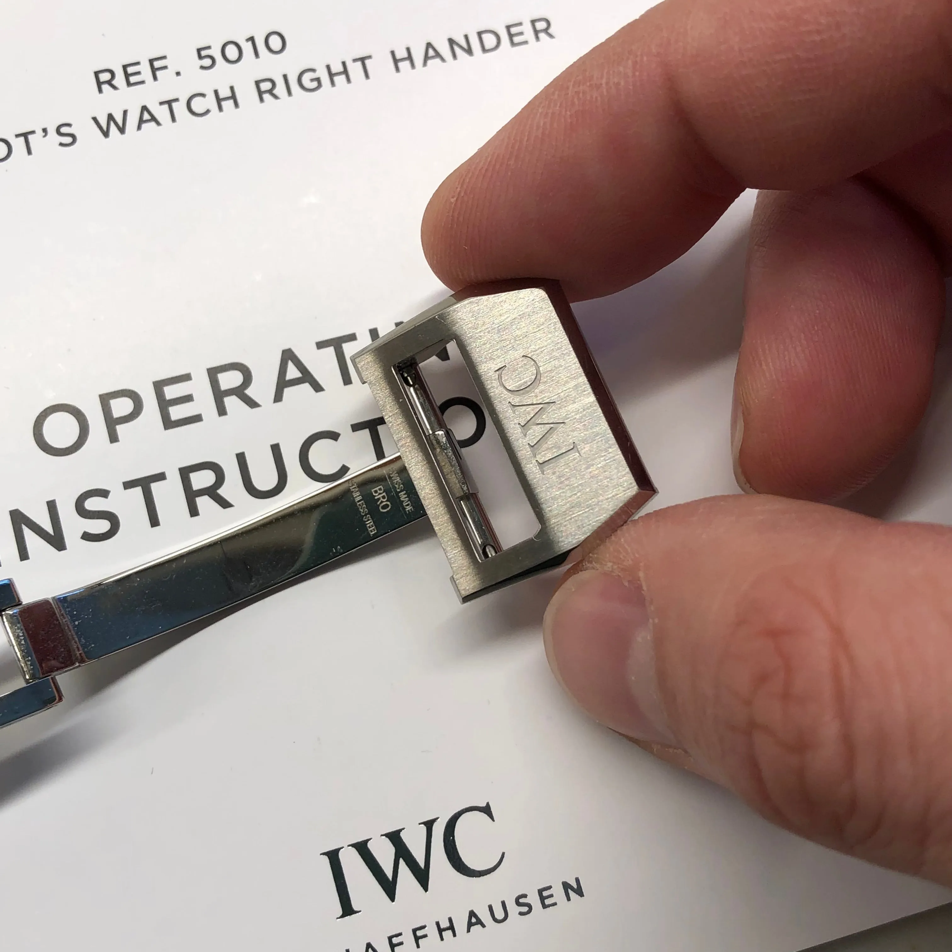 2019 IWC Big Pilot IW501012 “Right-Hander” Limited Edition Steel Chronograph Wristwatch with Box and Papers