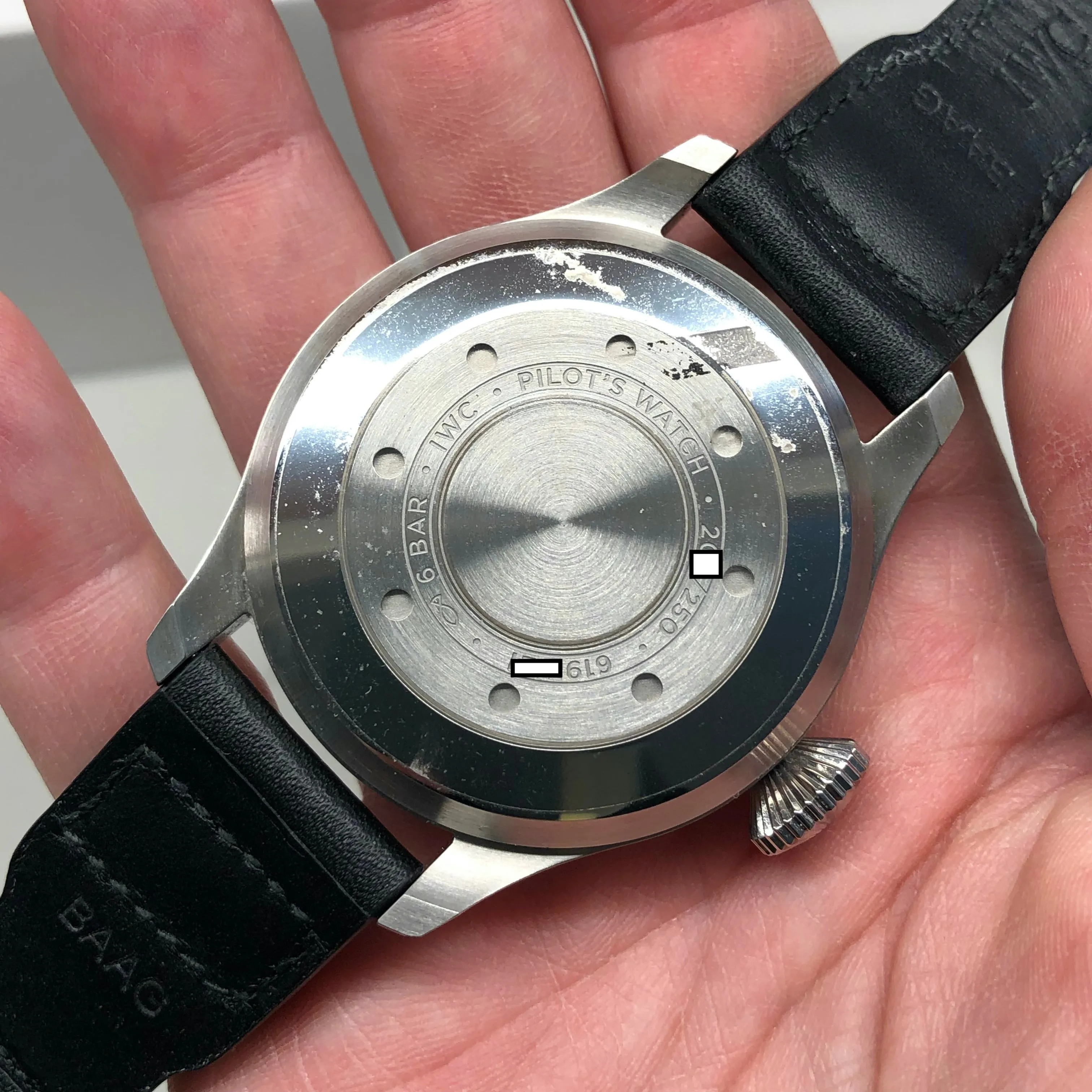 2019 IWC Big Pilot IW501012 “Right-Hander” Limited Edition Steel Chronograph Wristwatch with Box and Papers