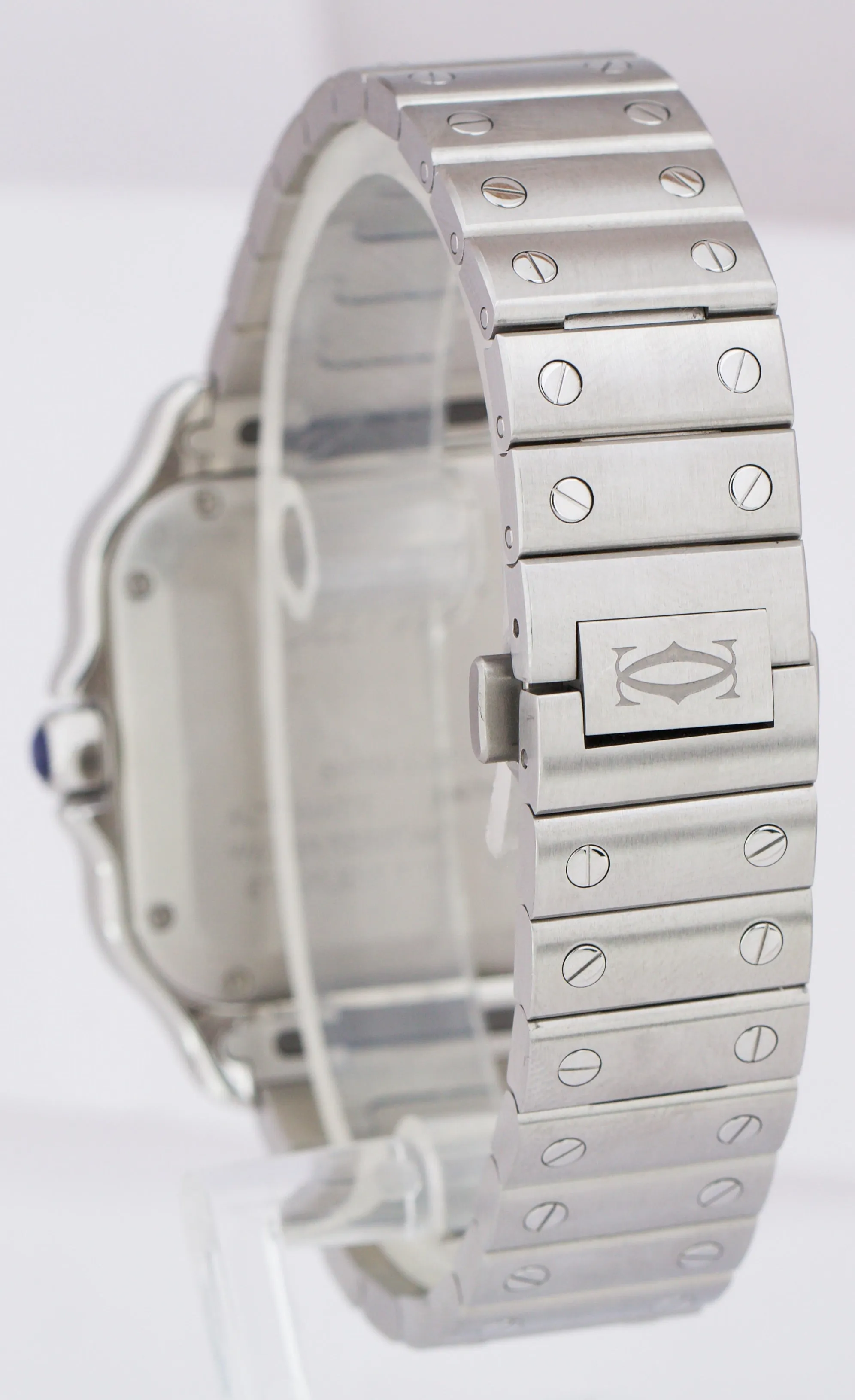 2021 Cartier Santos Mid-Size 35mm Stainless White Roman WSSA0029 4075 Auto Watch
