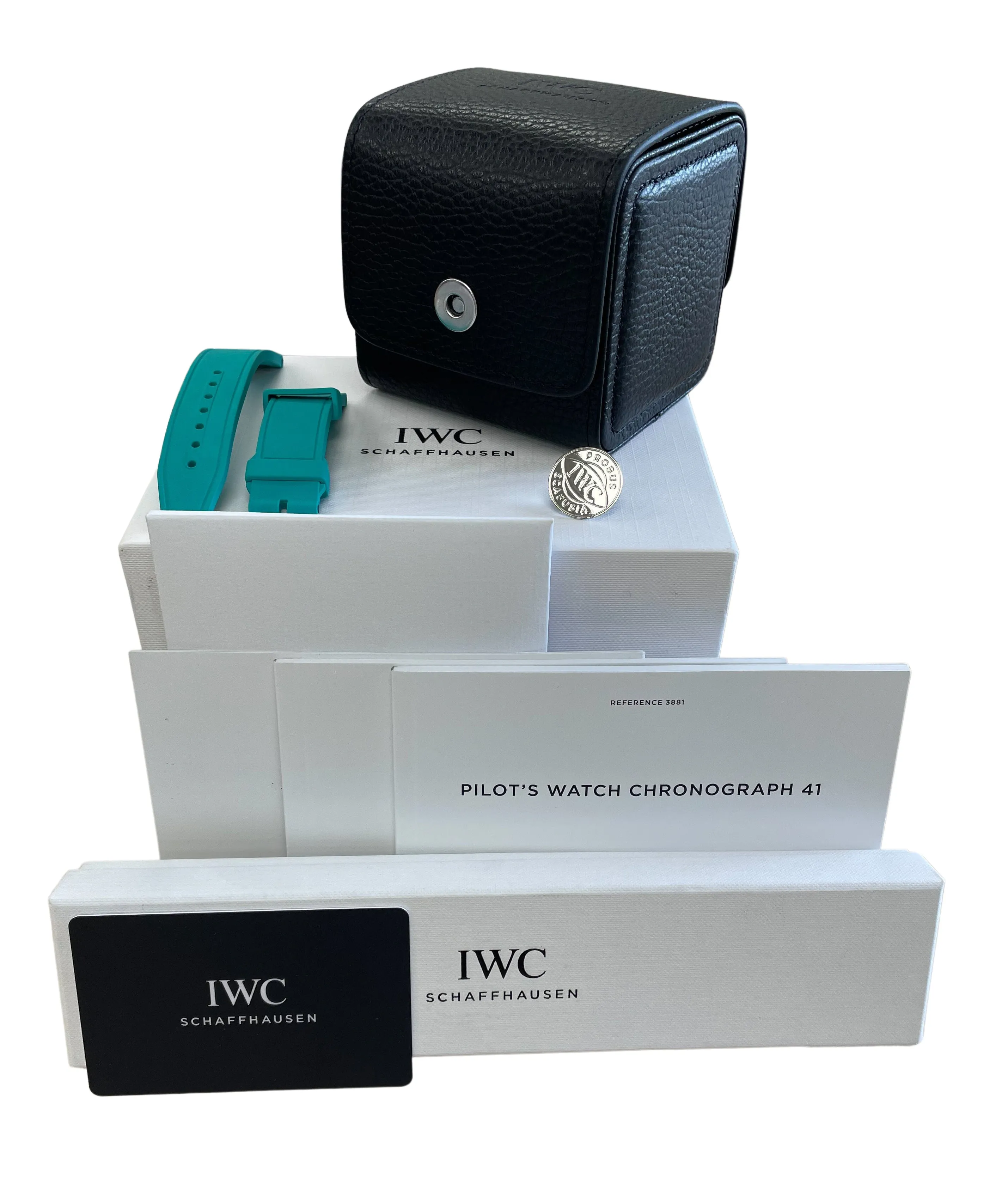 2022 IWC Pilot Chronograph AMG MERCEDES Petronas IW388108 41mm Titanium B P