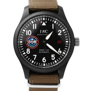 2022 IWC Pilot Mark XVIII TOP GUN SFTI Black Ceramic PAPERS 41mm IW324712 B P