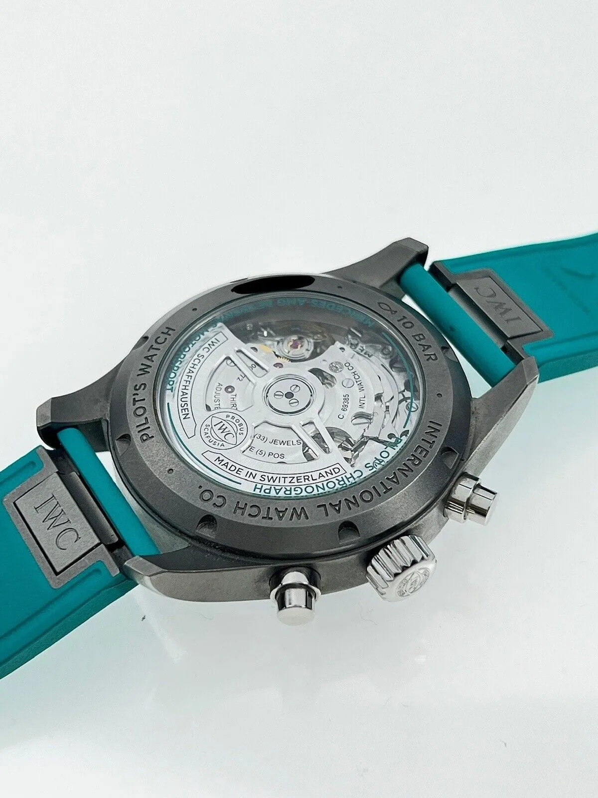 2022 IWC Pilots Watch Chronograph AMG Petronas Edition IW388108 Titanium B&P