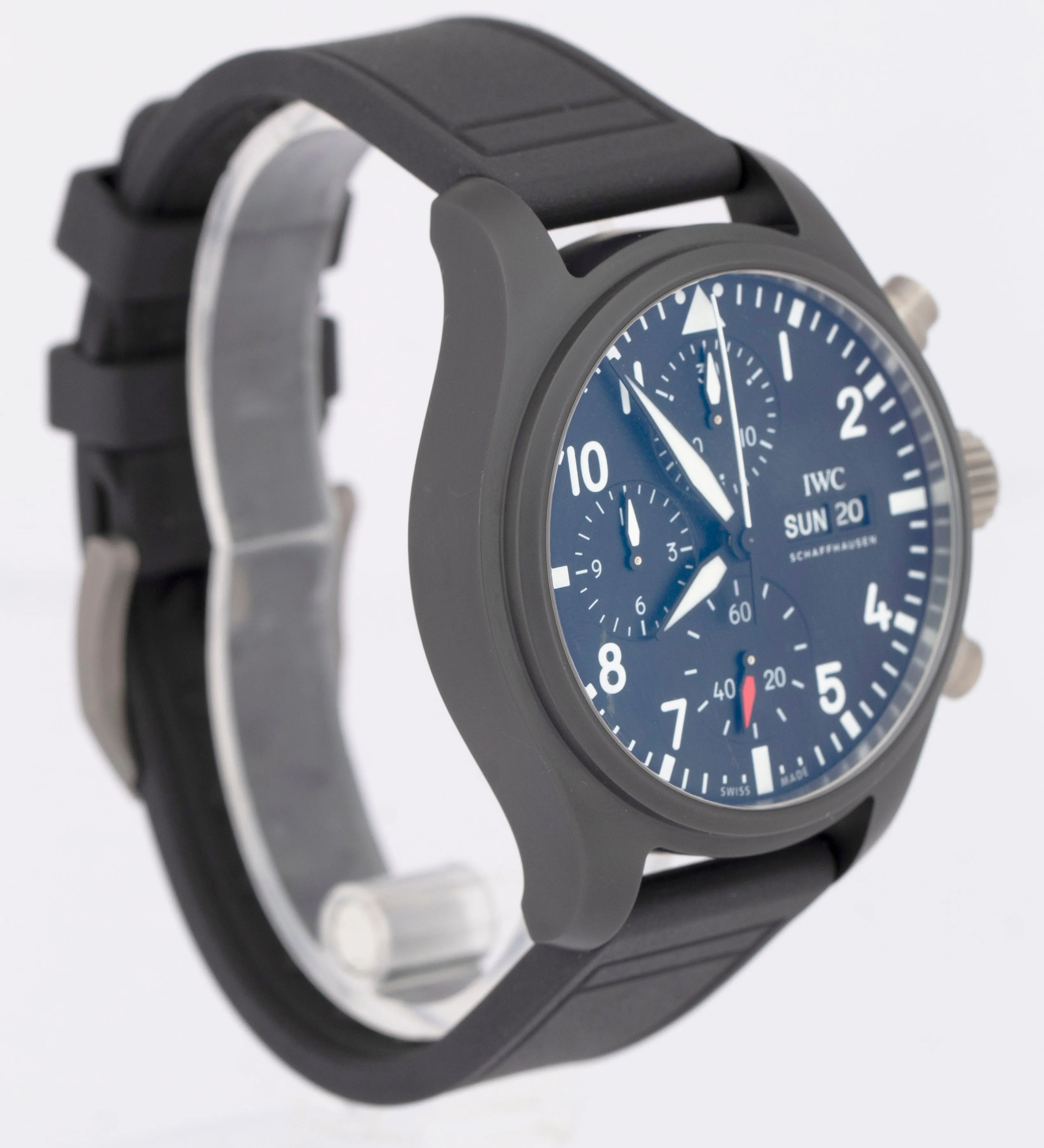 2024 PAPERS IWC Pilots Watch Chronograph TOP GUN Black Ceramic 41mm IW389401 BOX