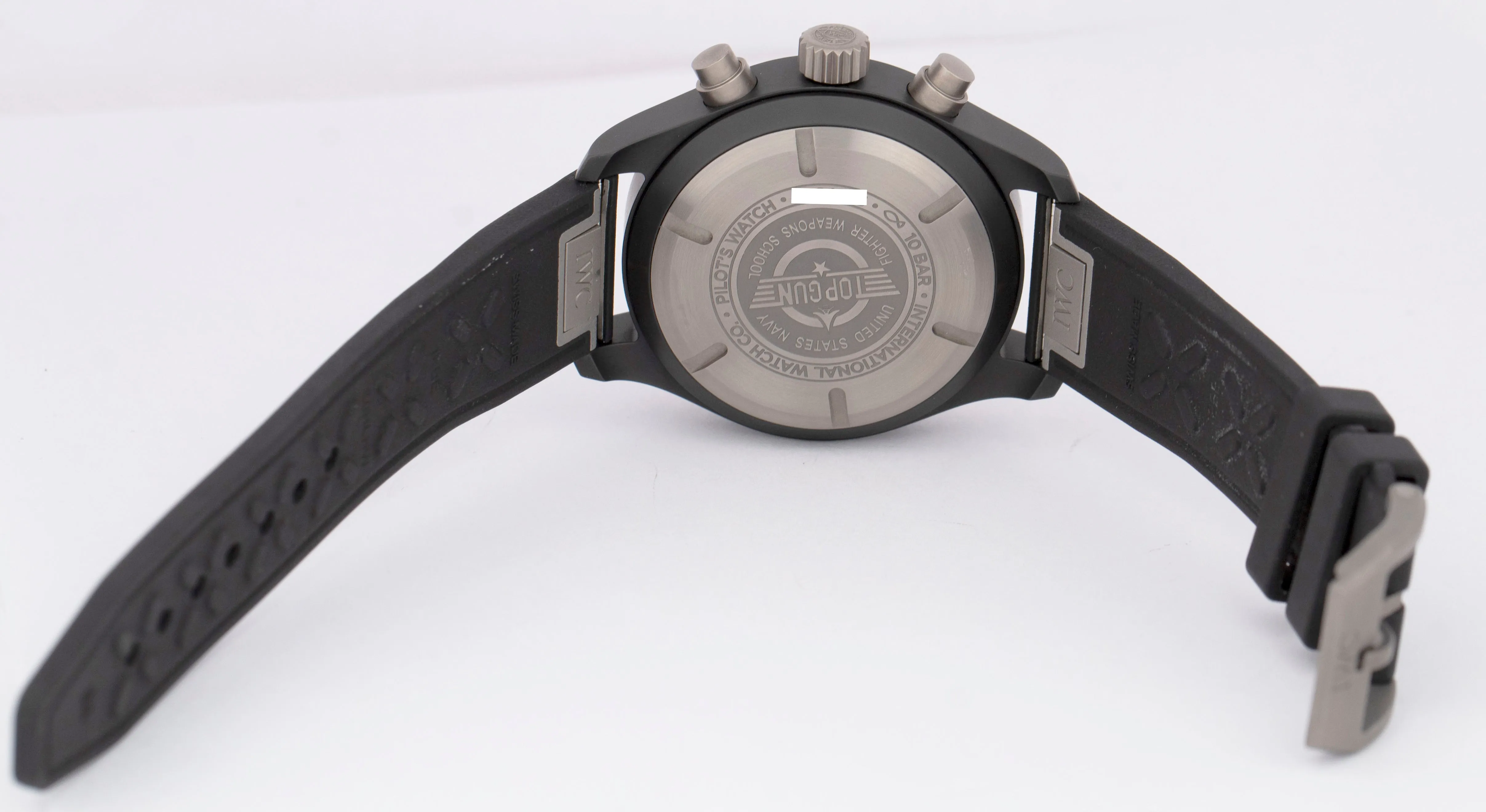 2024 PAPERS IWC Pilots Watch Chronograph TOP GUN Black Ceramic 41mm IW389401 BOX