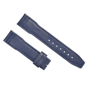 20MM LEATHER WATCH BAND STRAP FOR IWC PILOT TOP GUN  PORTUGUESE SPITFIRE  BLUE