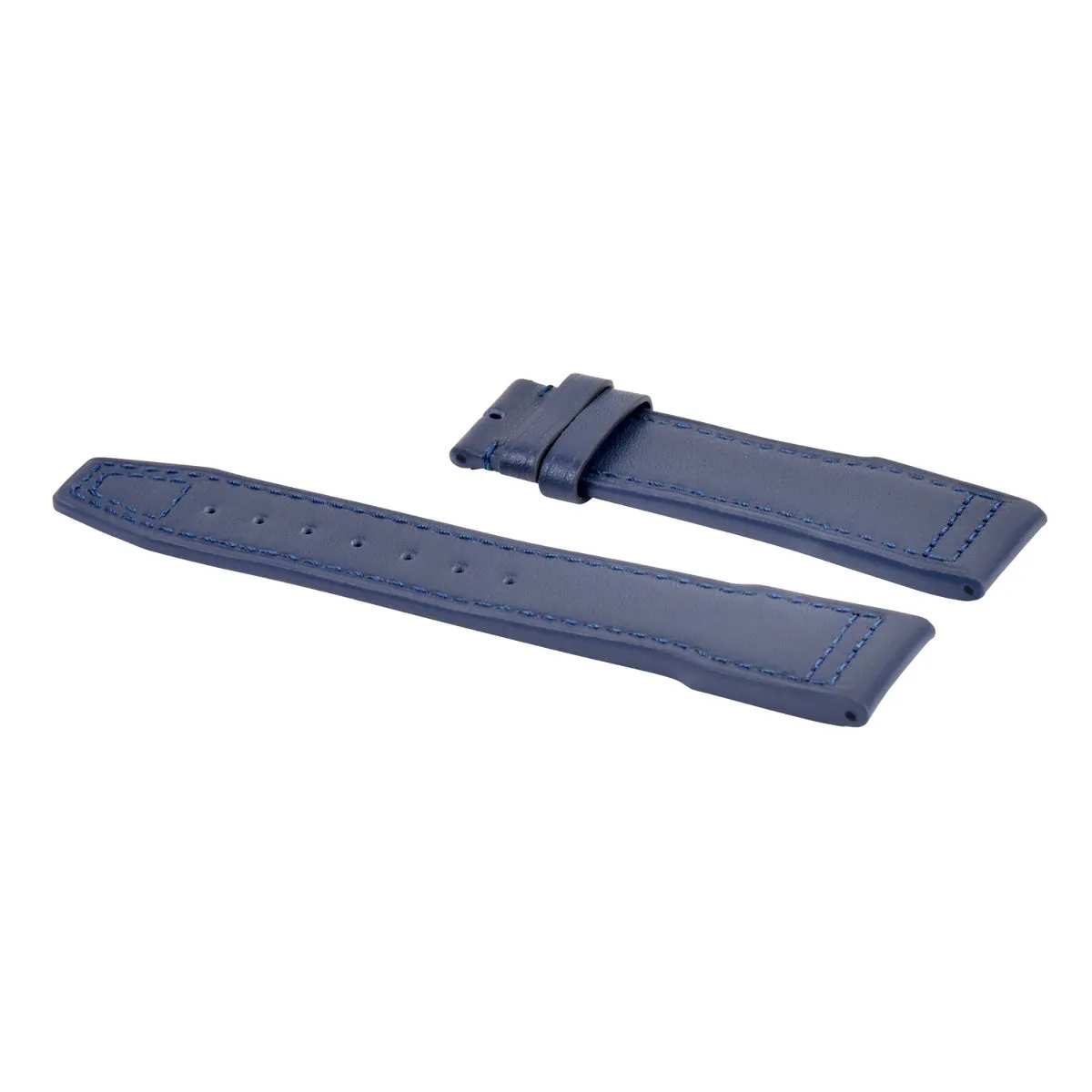 20MM LEATHER WATCH BAND STRAP FOR IWC PILOT TOP GUN  PORTUGUESE SPITFIRE  BLUE