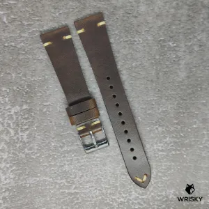 20mm Vintage Leather Strap in Brown