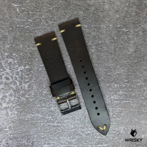 22mm Vintage Leather Strap in Brown