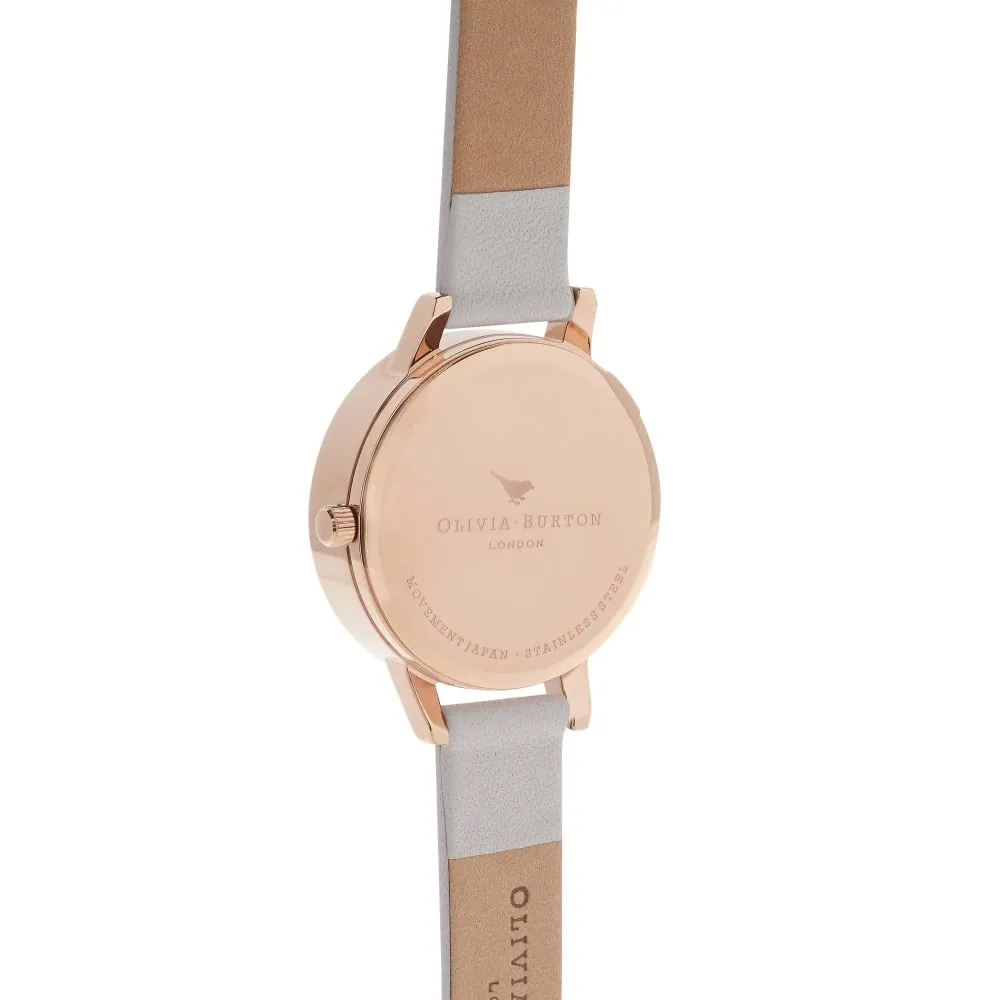3D Daisy Midi Dial Grey and Rose Gold Watch